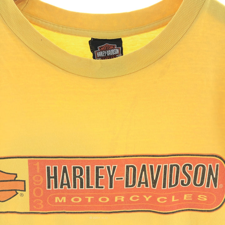 00'S Harley-Davidson Motorcycle Bike T-shirt Made in USA Men's L /eaa382896