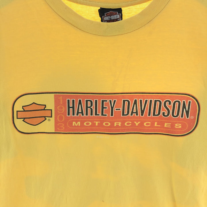 00'S Harley-Davidson Motorcycle Bike T-shirt Made in USA Men's L /eaa382896
