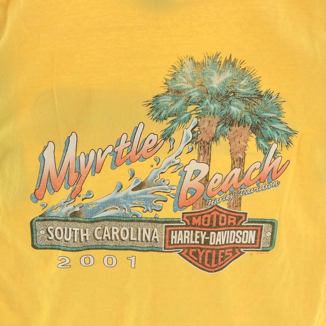 00'S Harley-Davidson Motorcycle Bike T-shirt Made in USA Men's L /eaa382896