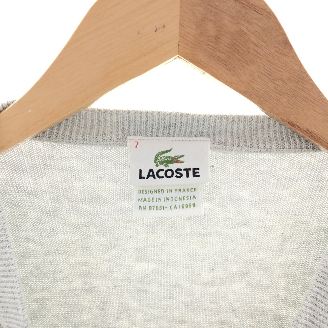 Lacoste LACOSTE V-neck cotton knit sweater Men's XXL Long sleeve / eaa382915