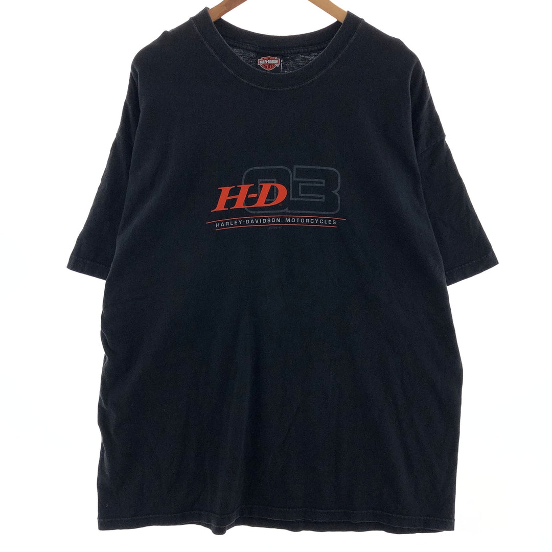 00'S Harley-Davidson HANES Motorcycle Bike T-shirt Made in USA Men's XXL /eaa382992