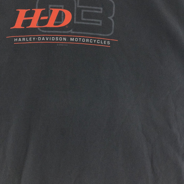 00'S Harley-Davidson HANES Motorcycle Bike T-shirt Made in USA Men's XXL /eaa382992