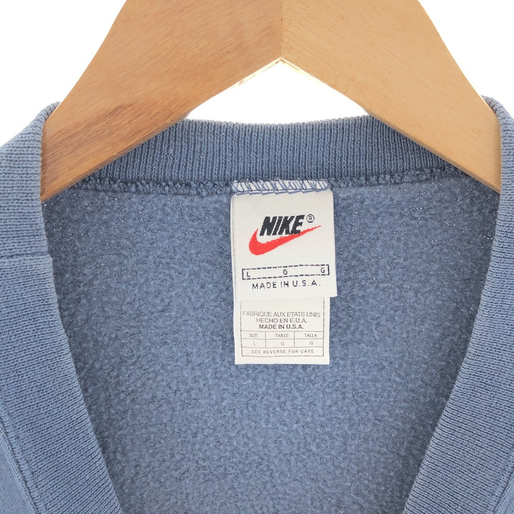 90'S Nike One Point Logo Sweatshirt Trainer Made in USA Men's L Vintage /eaa382997