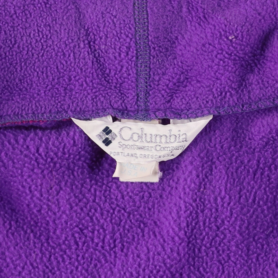 90'S Columbia fleece jacket made in USA, women's L, vintage [Elle] /eaa383088