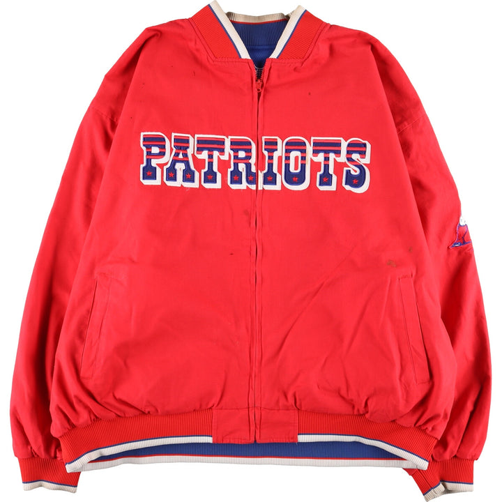 90'S NFL New England Patriots Reversible Stadium Jacket Award Jacket Free Size /eaa383421