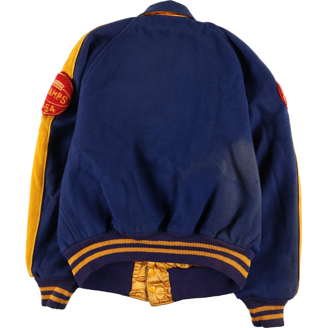 50's HATCHERS Reversible Satinx Wool Varsity Jacket Award Jacket Varsity Jacket 44 Men's L /eaa383590