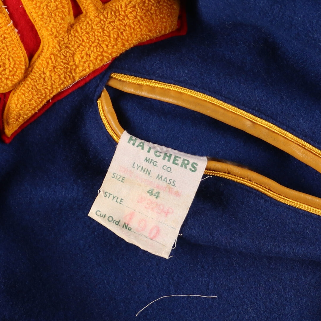 50's HATCHERS Reversible Satinx Wool Varsity Jacket Award Jacket Varsity Jacket 44 Men's L /eaa383590