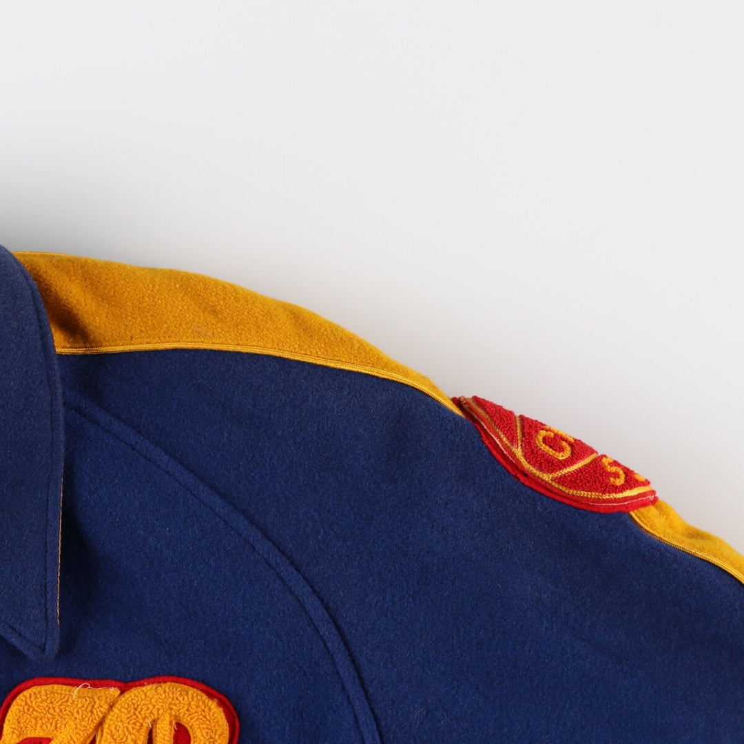 50's HATCHERS Reversible Satinx Wool Varsity Jacket Award Jacket Varsity Jacket 44 Men's L /eaa383590