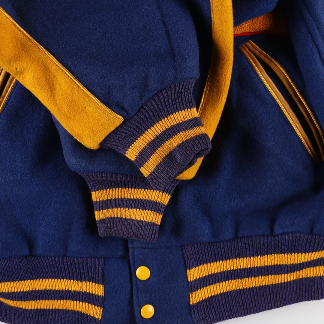 50's HATCHERS Reversible Satinx Wool Varsity Jacket Award Jacket Varsity Jacket 44 Men's L /eaa383590