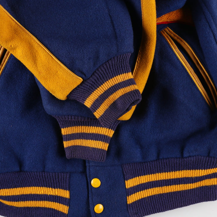 50's HATCHERS Reversible Satinx Wool Varsity Jacket Award Jacket Varsity Jacket 44 Men's L /eaa383590