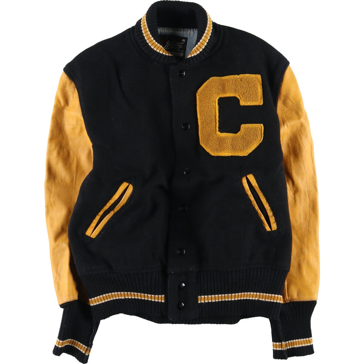 60'S Whiting Sleeve Leather Wool Stadium Jacket Award Jacket Varsity Jacket Men's L Vintage /eaa383699