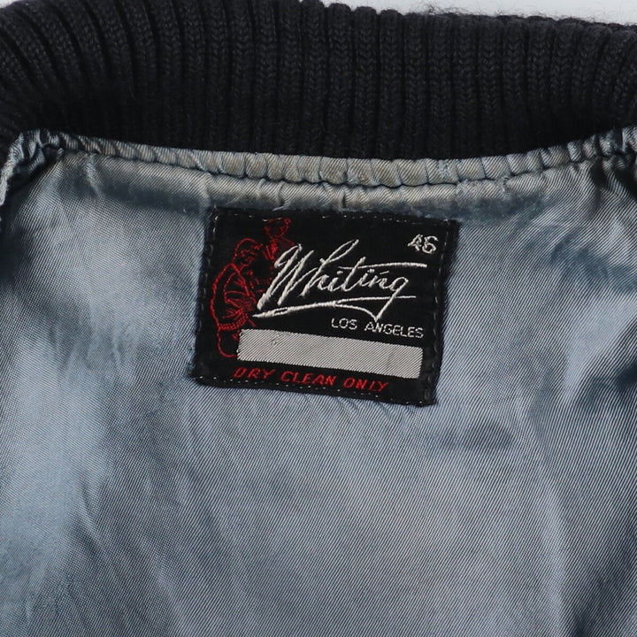 60'S Whiting Sleeve Leather Wool Stadium Jacket Award Jacket Varsity Jacket Men's L Vintage /eaa383699