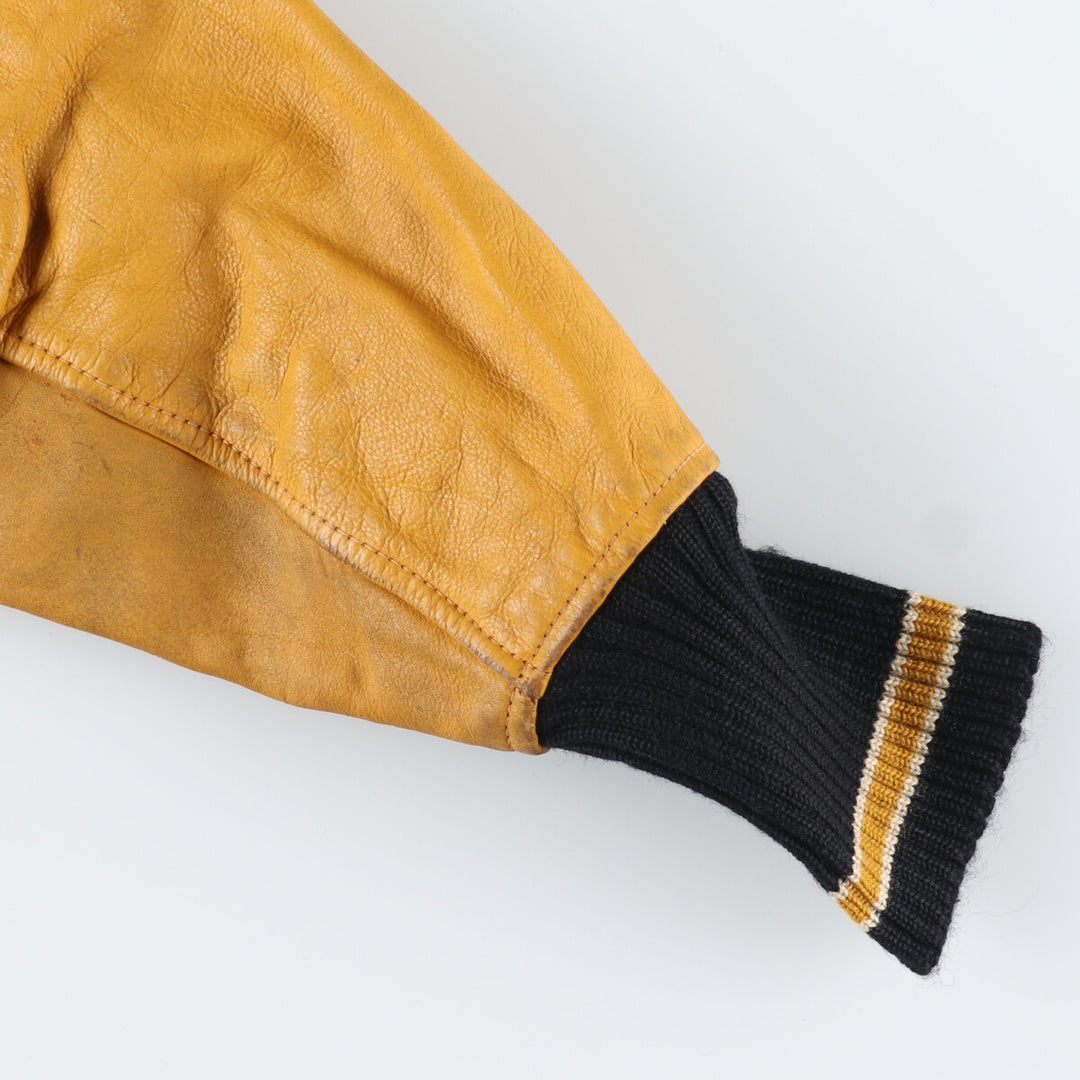 60'S Whiting Sleeve Leather Wool Stadium Jacket Award Jacket Varsity Jacket Men's L Vintage /eaa383699