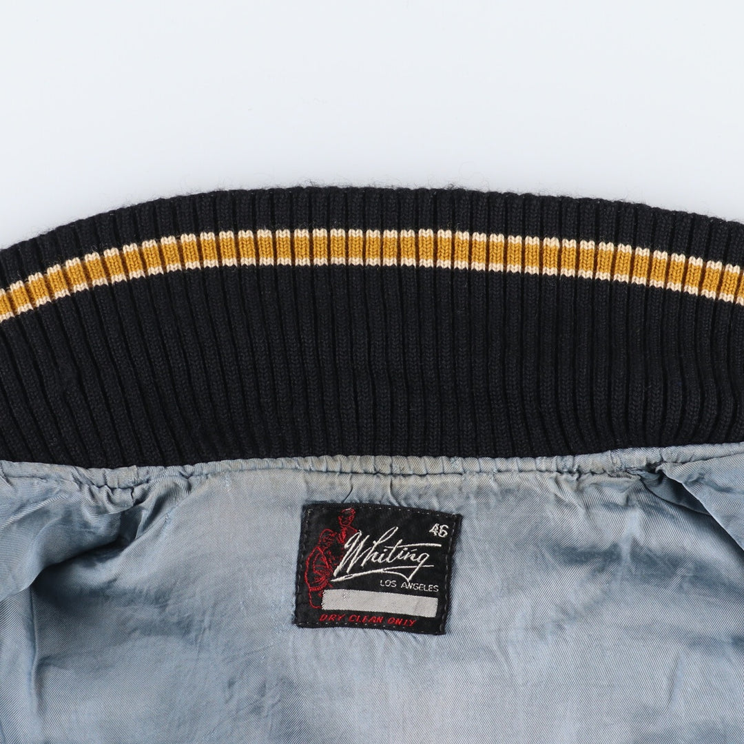 60'S Whiting Sleeve Leather Wool Stadium Jacket Award Jacket Varsity Jacket Men's L Vintage /eaa383699