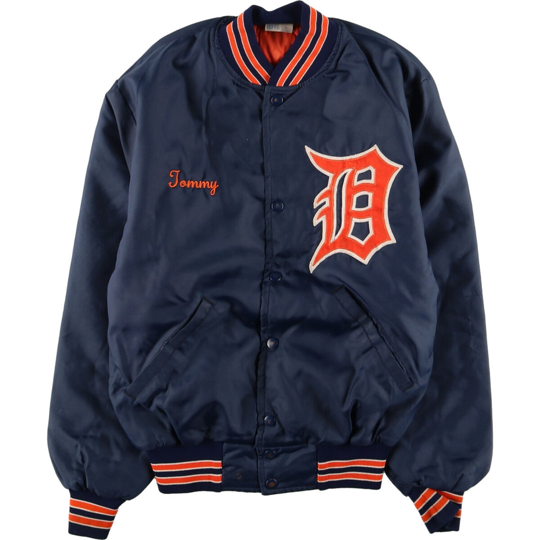 ~80'S HOWL ATHLETIC APPAREL MLB DETROIT TIGERS nylon stadium jacket made in USA women's M vintage /eaa383751