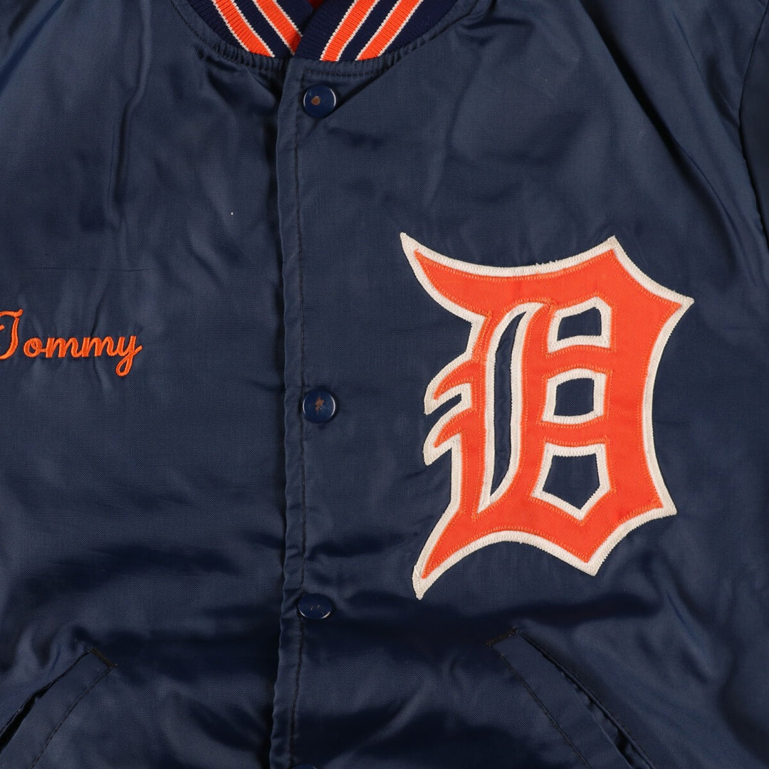 ~80'S HOWL ATHLETIC APPAREL MLB DETROIT TIGERS nylon stadium jacket made in USA women's M vintage /eaa383751