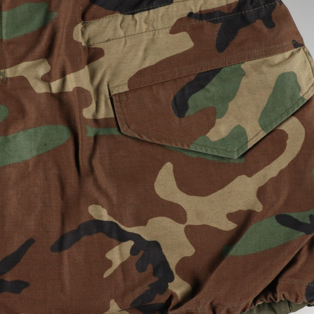 1989 delivery, genuine US military M-65 Woodland Camo camouflage pattern military field jacket, made in USA, MEDIUM LONG, men's L /eaa383851