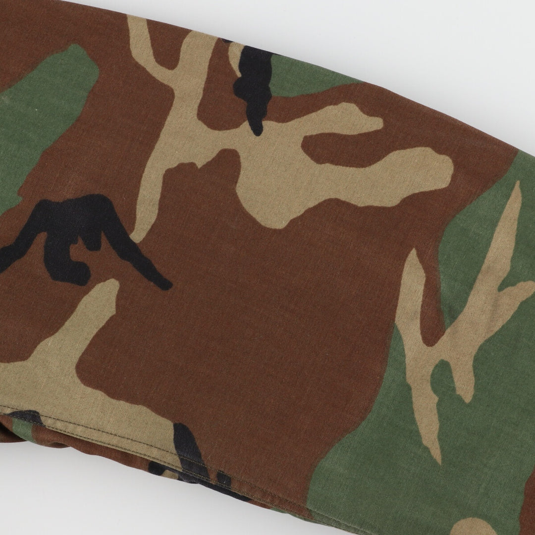 1989 delivery, genuine US military M-65 Woodland Camo camouflage pattern military field jacket, made in USA, MEDIUM LONG, men's L /eaa383851