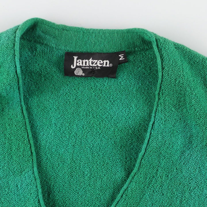 80'S Jantzen wool knit cardigan, made in USA, men's M, vintage /eaa383908