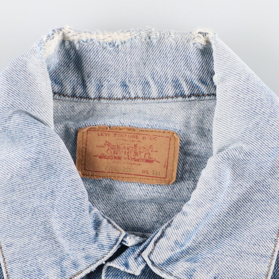 80'S Levi's 71503-0214 denim jacket, denim jacket, made in USA, men's M, vintage /eaa383920