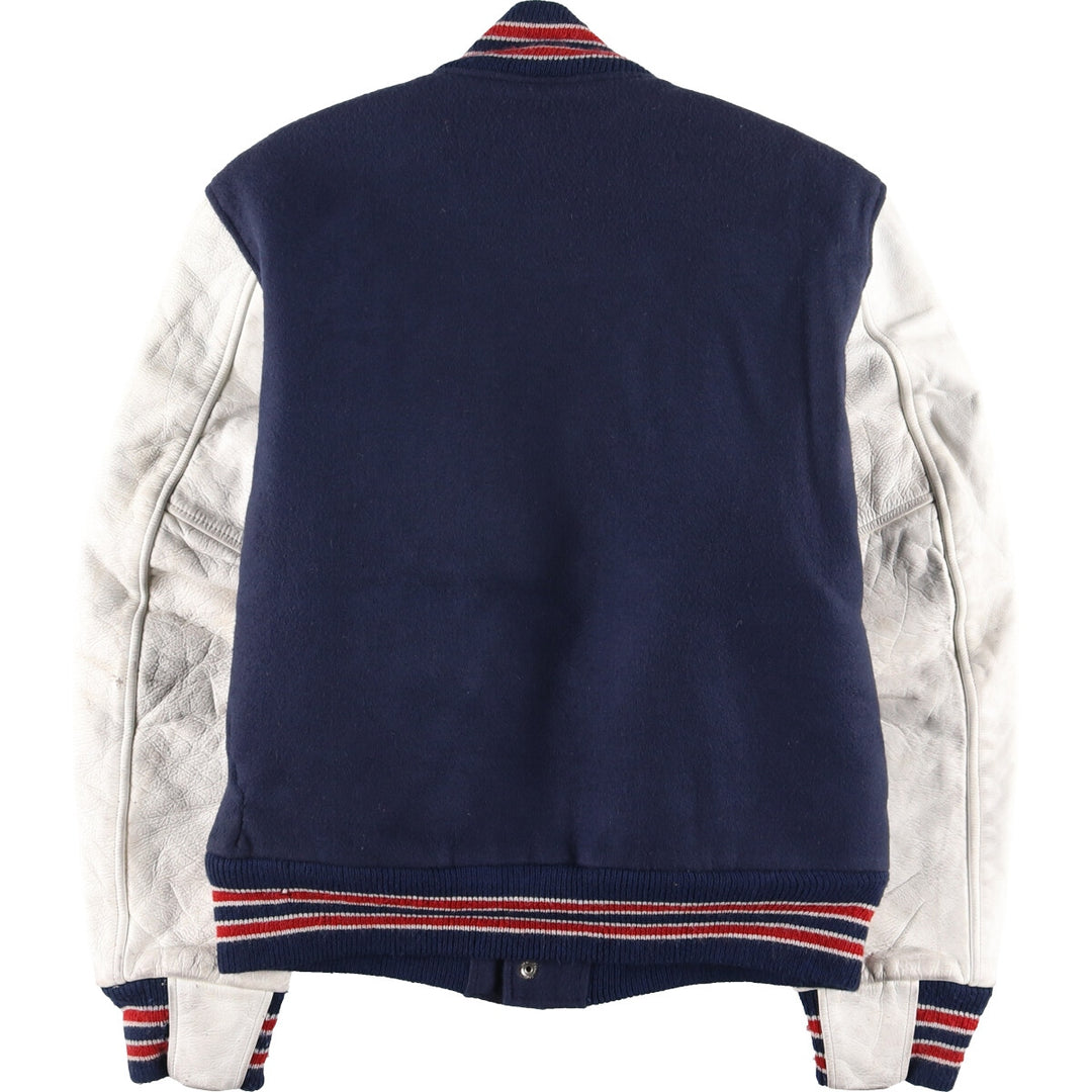 90'S GB sport leather sleeve wool varsity jacket award jacket varsity jacket made in USA men's M vintage /eaa384012