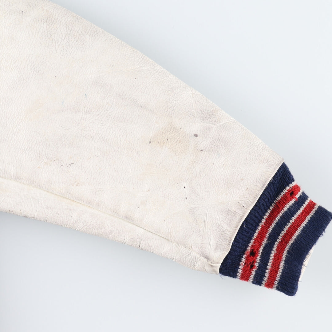 90'S GB sport leather sleeve wool varsity jacket award jacket varsity jacket made in USA men's M vintage /eaa384012