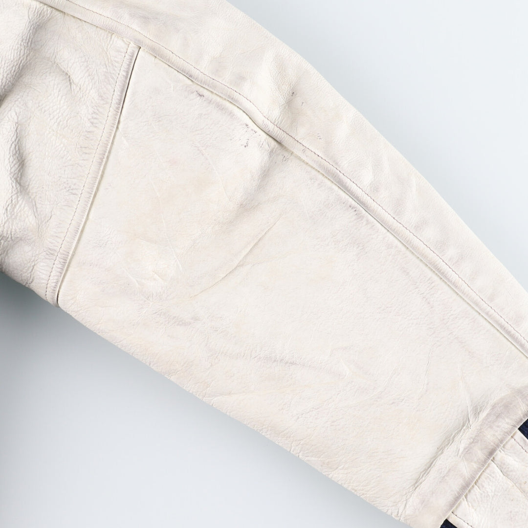 90'S GB sport leather sleeve wool varsity jacket award jacket varsity jacket made in USA men's M vintage /eaa384012