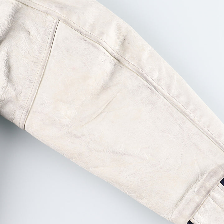 90'S GB sport leather sleeve wool varsity jacket award jacket varsity jacket made in USA men's M vintage /eaa384012