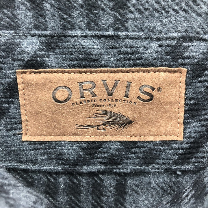 ORVIS Long Sleeve Heavy Flannel Check Shirt Men's XL /eaa384088