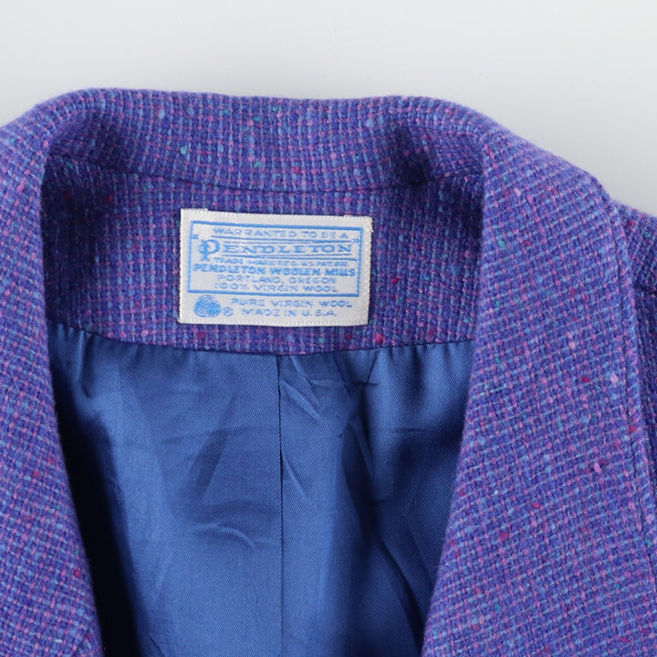 70'S Pendleton wool tailored jacket made in USA, women's XL, vintage /eaa384130
