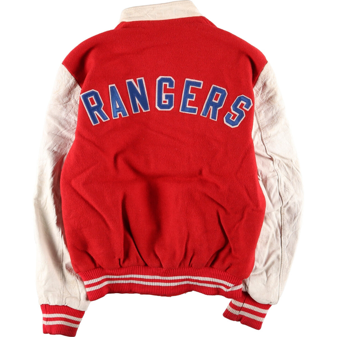 90'S CANADA SPORTSWEAR Leather Sleeve Wool Stadium Jacket Award Jacket Varsity Jacket Made in Canada Men's XL /eaa384143