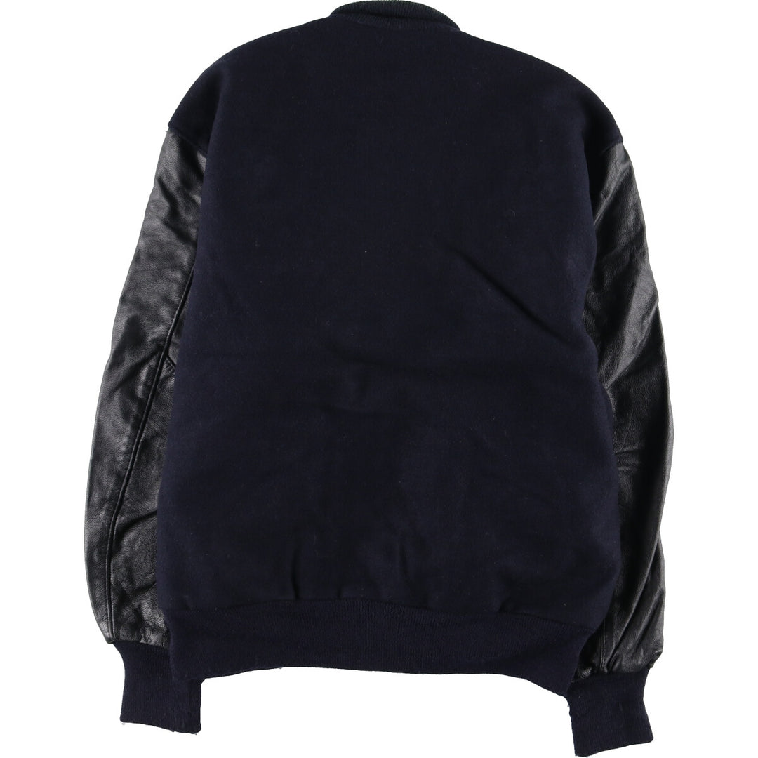 DeLONG Leather Sleeve Wool Varsity Jacket Award Jacket Varsity Jacket Made in USA Men's XL Vintage /eaa384149