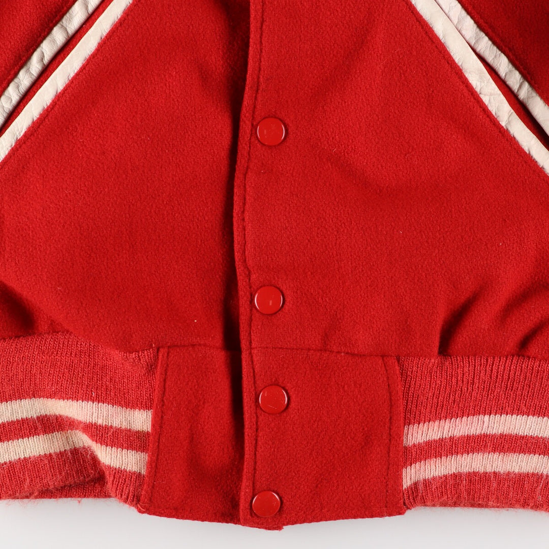 80'S Leather Sleeve Wool Stadium Jacket Award Jacket Varsity Jacket Men's M Vintage /eaa384175