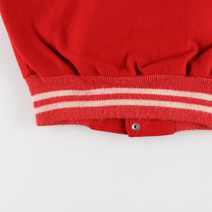 80'S Leather Sleeve Wool Stadium Jacket Award Jacket Varsity Jacket Men's M Vintage /eaa384175