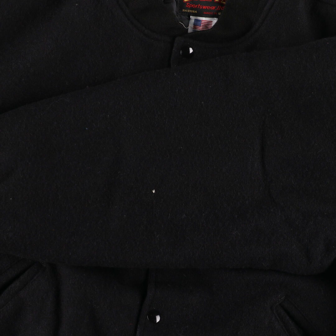 GAME Wool Stadium Jacket Award Jacket Varsity Jacket Made in USA Men's L /eaa384180