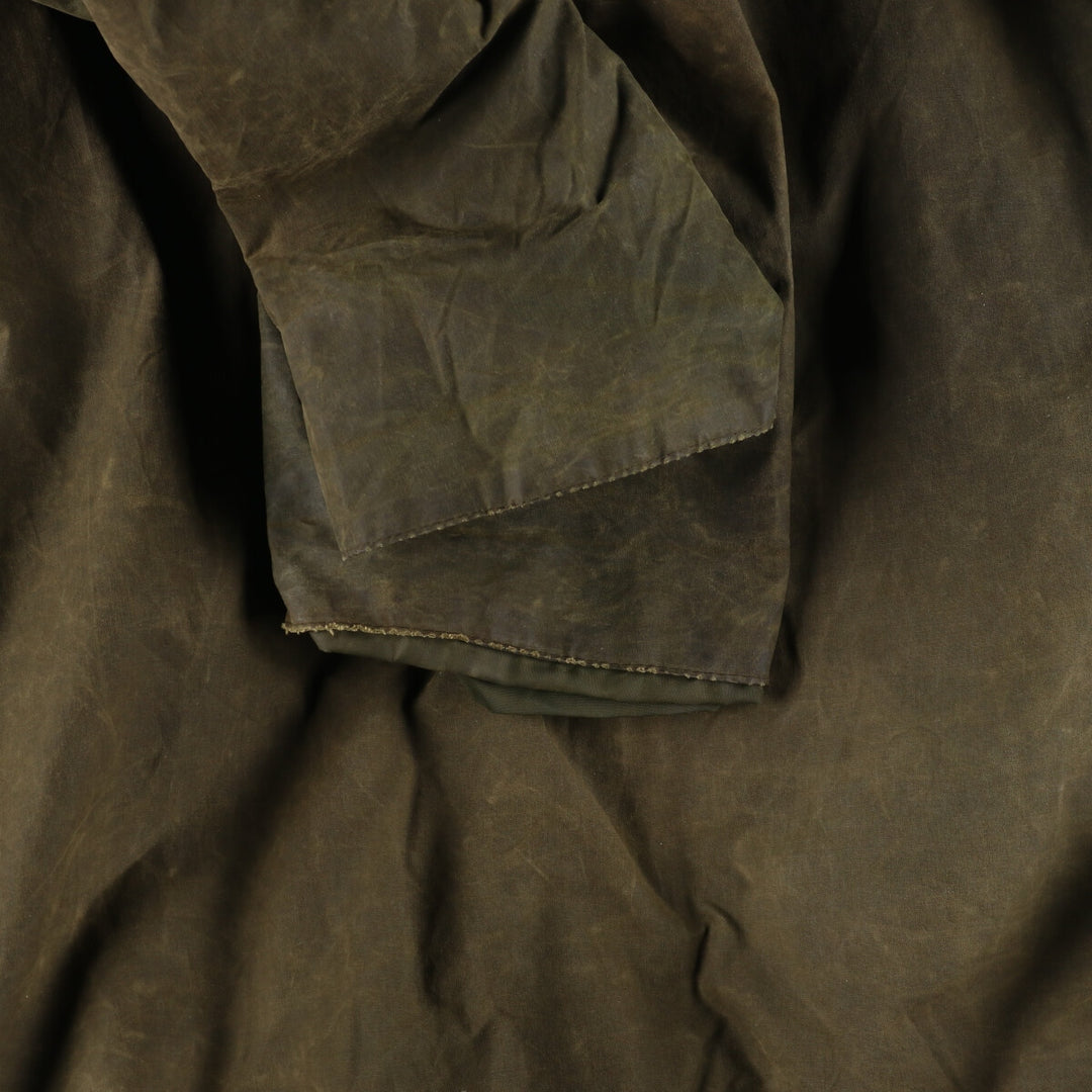 90'S Barbour BORDER Old 3 Warrant Waxed Cotton Oiled Jacket Made in England C44 Men's L Vintage /eaa384182