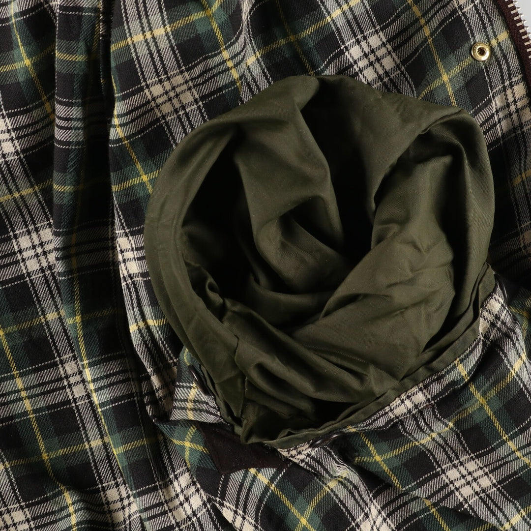 90'S Barbour BORDER Old 3 Warrant Waxed Cotton Oiled Jacket Made in England C44 Men's L Vintage /eaa384182
