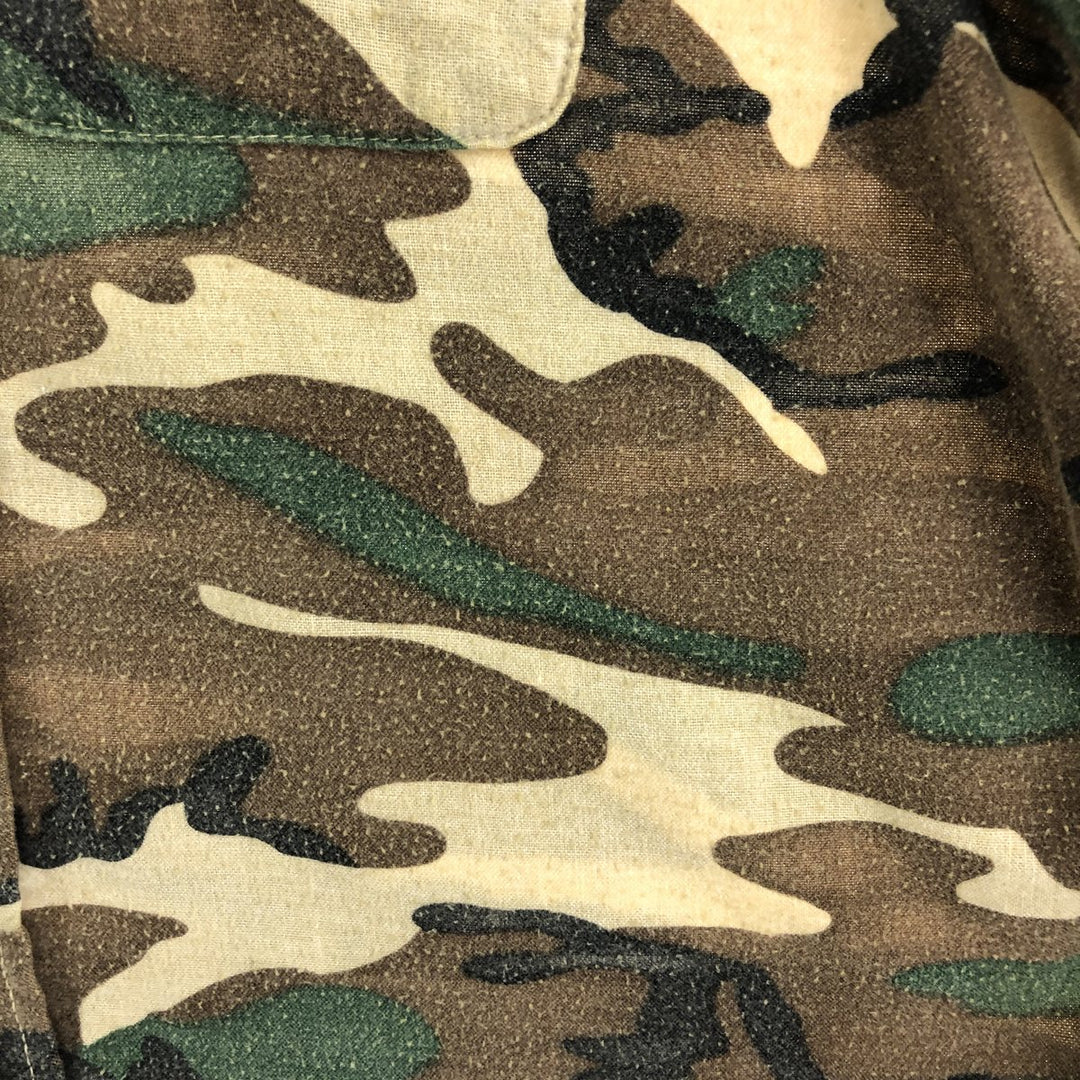 70'S Five Brother Camouflage Pattern Long Sleeve Chamois Cloth Shirt Made in USA Men's XL Vintage /eaa384289