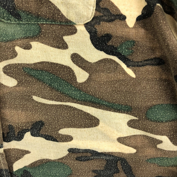 70'S Five Brother Camouflage Pattern Long Sleeve Chamois Cloth Shirt Made in USA Men's XL Vintage /eaa384289