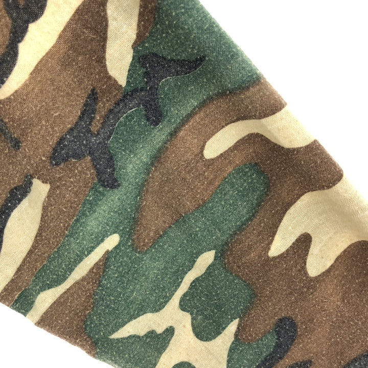 70'S Five Brother Camouflage Pattern Long Sleeve Chamois Cloth Shirt Made in USA Men's XL Vintage /eaa384289