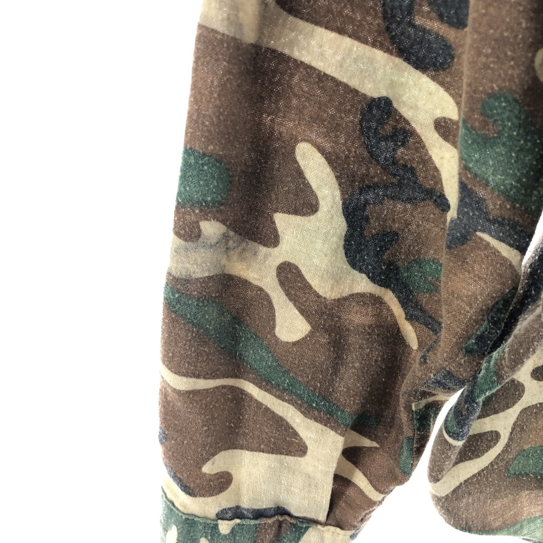 70'S Five Brother Camouflage Pattern Long Sleeve Chamois Cloth Shirt Made in USA Men's XL Vintage /eaa384289