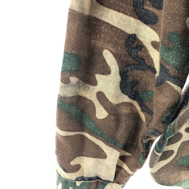 70'S Five Brother Camouflage Pattern Long Sleeve Chamois Cloth Shirt Made in USA Men's XL Vintage /eaa384289