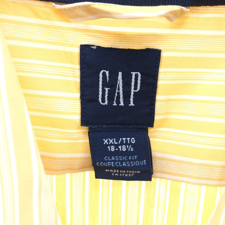 90'S GAP Long Sleeve Striped Shirt Men's XXL Vintage /eaa384290