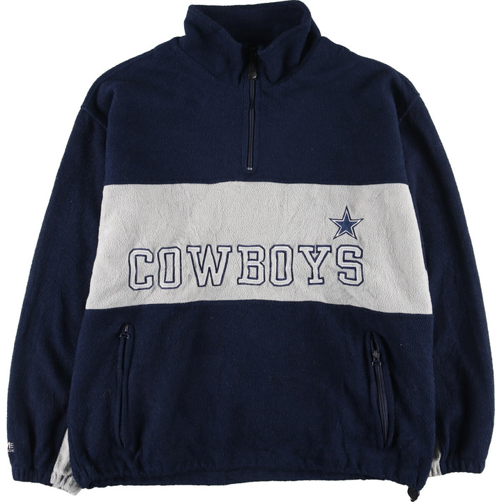 NFL DALLAS COWBOYS Dallas Cowboys Embroidered Half Zip Fleece Pullover Men's XL /eaa384457