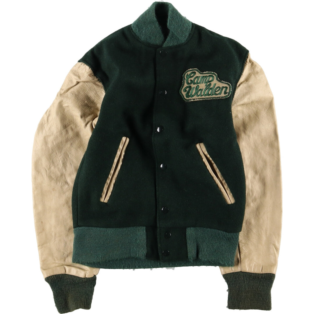 70'S Reed Sportswear Leather Sleeve Wool Varsity Jacket Award Jacket Varsity Jacket Men's XS Vintage /eaa384501