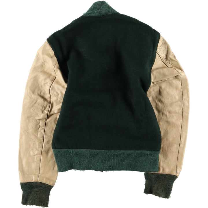70'S Reed Sportswear Leather Sleeve Wool Varsity Jacket Award Jacket Varsity Jacket Men's XS Vintage /eaa384501