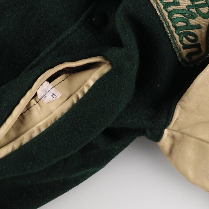 70'S Reed Sportswear Leather Sleeve Wool Varsity Jacket Award Jacket Varsity Jacket Men's XS Vintage /eaa384501