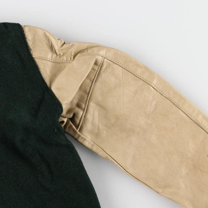 70'S Reed Sportswear Leather Sleeve Wool Varsity Jacket Award Jacket Varsity Jacket Men's XS Vintage /eaa384501