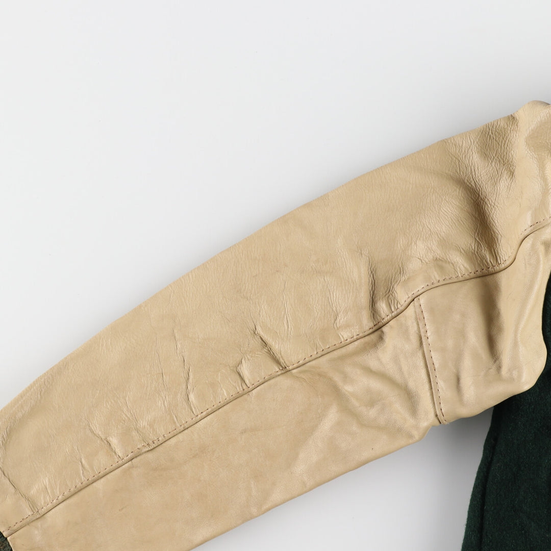 70'S Reed Sportswear Leather Sleeve Wool Varsity Jacket Award Jacket Varsity Jacket Men's XS Vintage /eaa384501