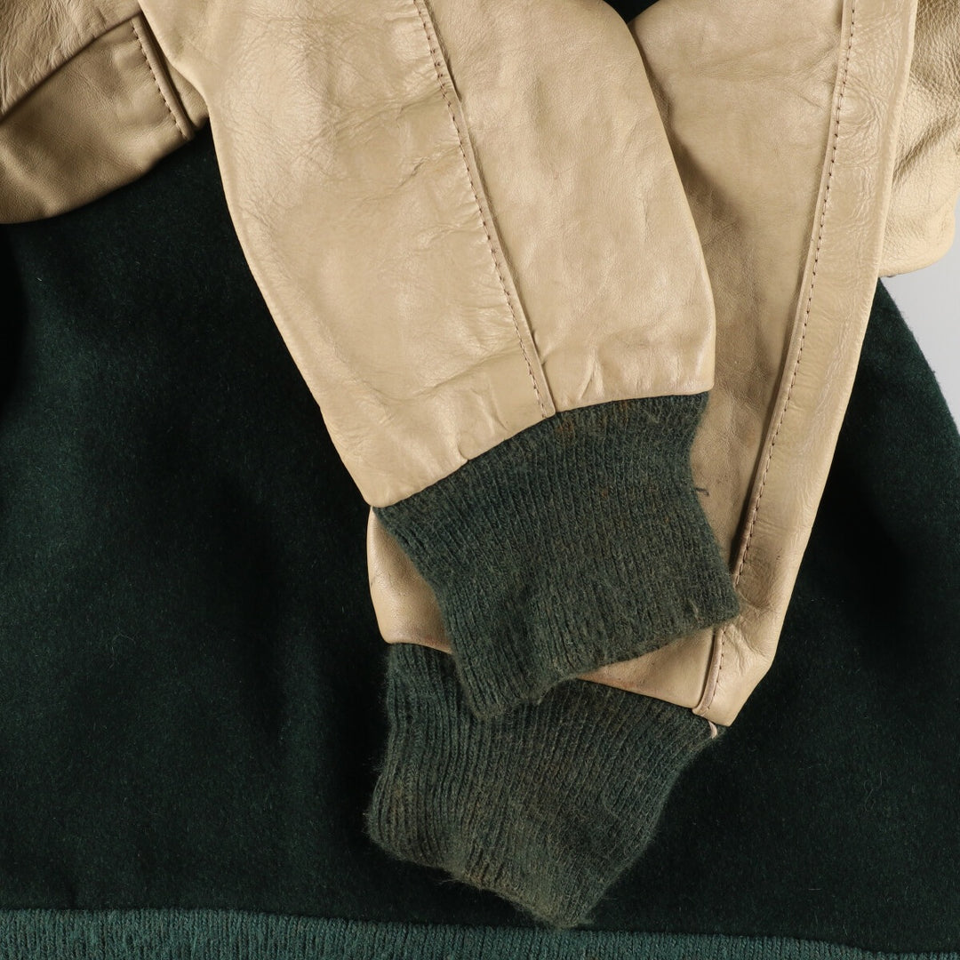 70'S Reed Sportswear Leather Sleeve Wool Varsity Jacket Award Jacket Varsity Jacket Men's XS Vintage /eaa384501